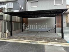カーポート2台(ワイド) ツイン LIXIL ネスカF フラット屋根