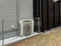 境界フェンス塀 YKKAP イーネット3F 型犬走り 土間コンクリート