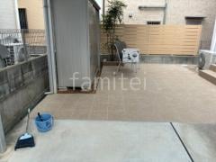 お庭 床タイル貼り LIXIL グレイスランド