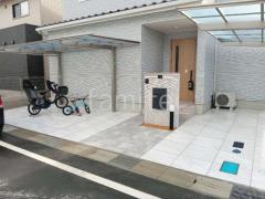 玄関アプローチ 床タイル貼り アイコットリョーワ ルイーダ