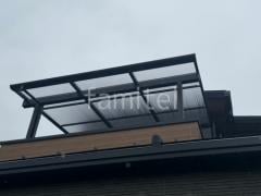 2階ベランダ屋根 YKKAP ソラリアF フラット屋根 スタンダード 壁付