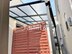1階テラス屋根 (雨除け) LIXIL スピーネF フラット屋根 スタンダード 壁付