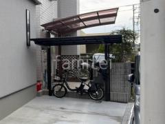 サイクルポート 自転車バイク屋根 LIXIL ネスカF ミニ フラット屋根