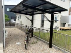 サイクルポート 自転車バイク屋根 LIXIL フーゴF フラット屋根