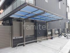 サイクルポート 自転車バイク屋根 LIXIL ネスカF ミニ フラット屋根