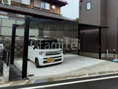 カーポート2台(ワイド) ツイン LIXIL カーポートSC フラット屋根 吊り下げ屋根