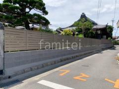 ブロック塀 (化粧ブロック) 太陽エコブロックス 普通CB アルミ形材 フェンス LIXIL AB YS3型 横スリット3 目隠し